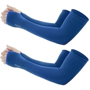 4PC/2Pair Cooling Arm Sleeves With Thumb Hole Unisex Arm Sleeves Cover Fishing Cycling Sleeves for Hide