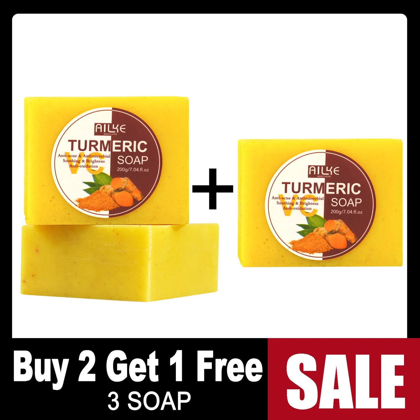 Ailke Aloe Vera Whitening Soap For All Skin Types Acne