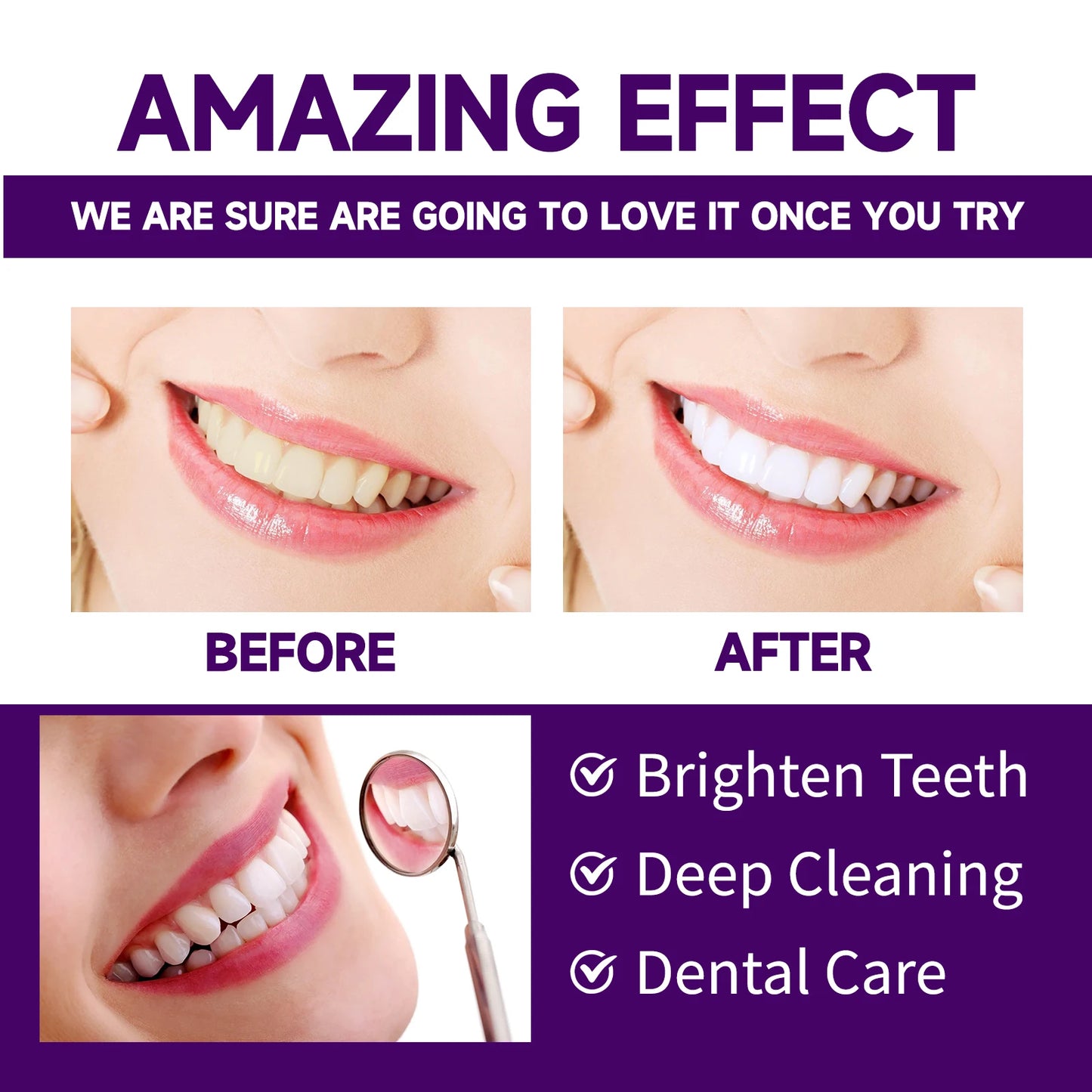 Teeth Cleaning Powder Effectively Removes Tartar and Plaque, Improves Yellowing Teeth,Freshens Breath,Teeth Whitening Powder