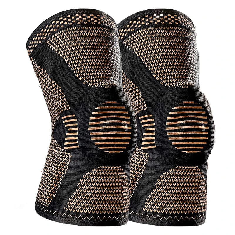 1PC Orthopedic Knee Pad Knee Brace Support Adjustable Sport Knee Brace Copper Nylon Patella Protector for Sports Workout