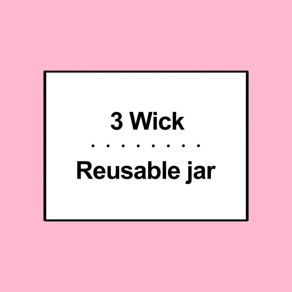 4 Pack Raspberry Peach 3 Wick Candles Scented Jar Decor