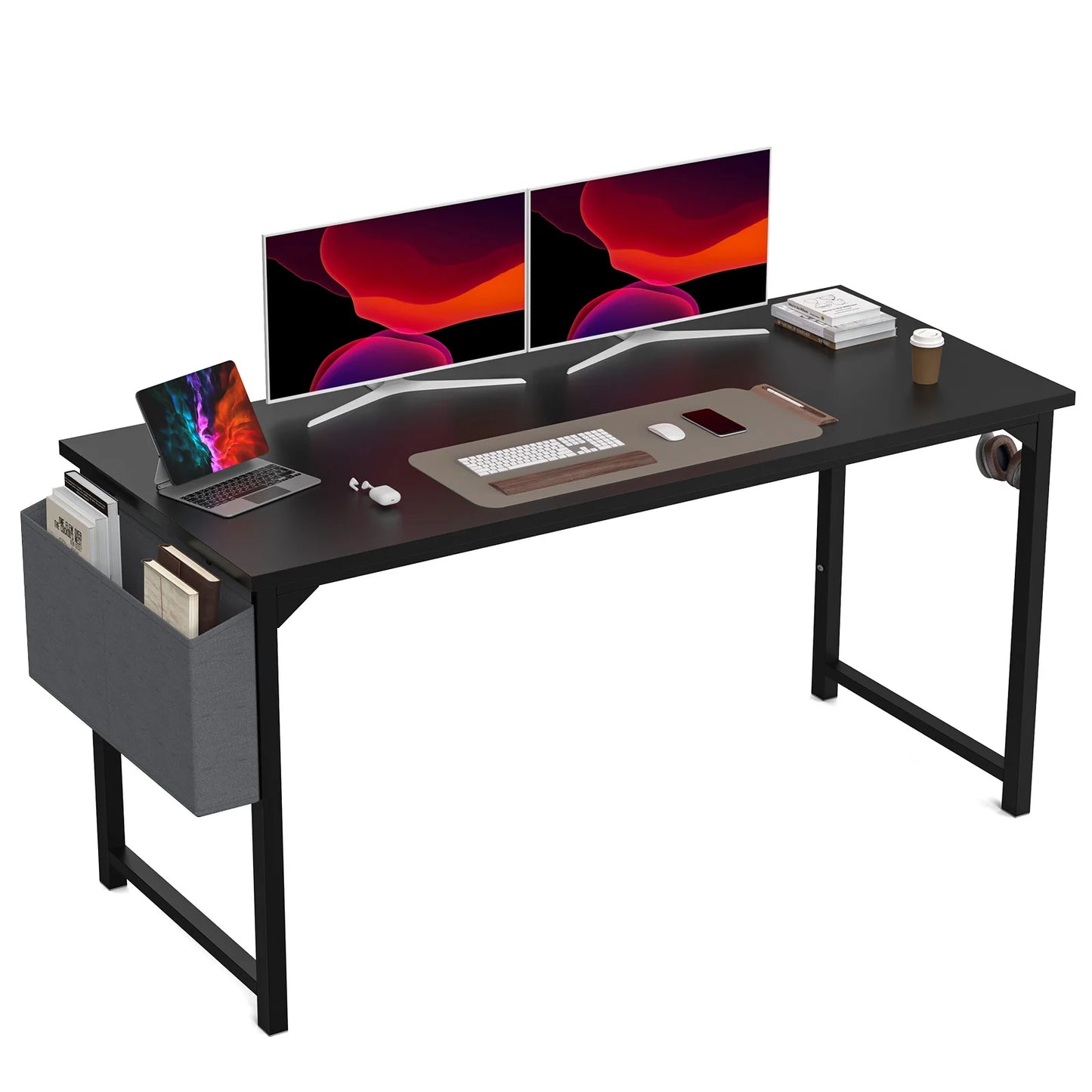 JHK Computer Desk Gaming Table With Headphone Hook