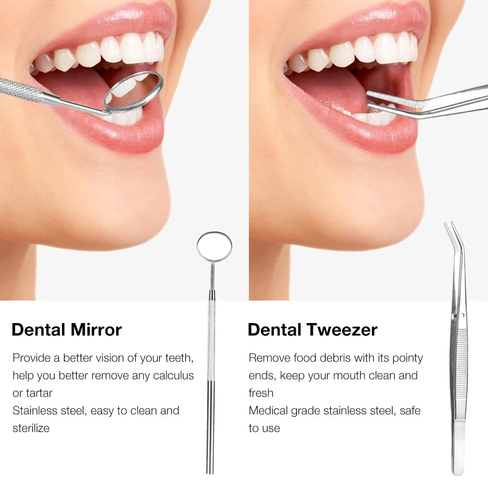 Electric Dental Scaler Toothbrush Set Teeth Whitening Oral Care Tool Stains & Calculus Remover Sonic Tooth Cleaner