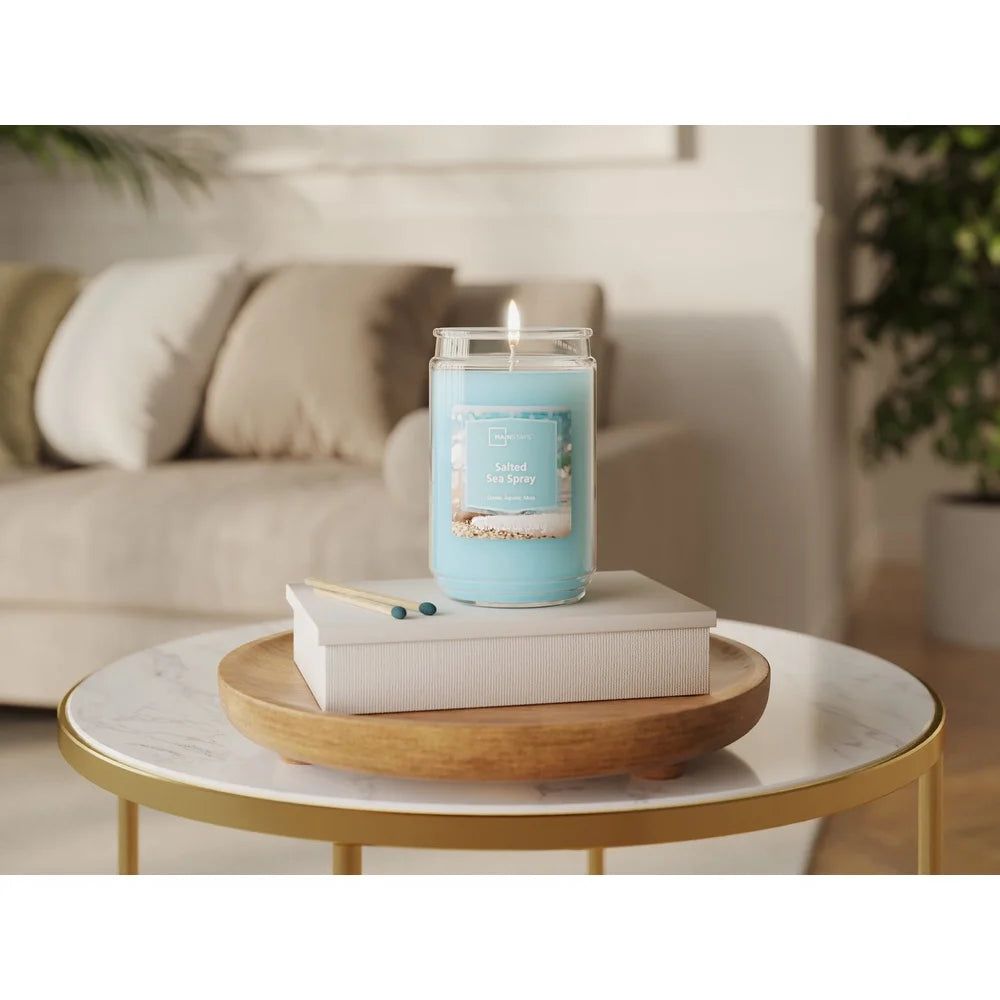 Salted Sea Spray Scented Candle 20 Oz Glass Jar Long Burn