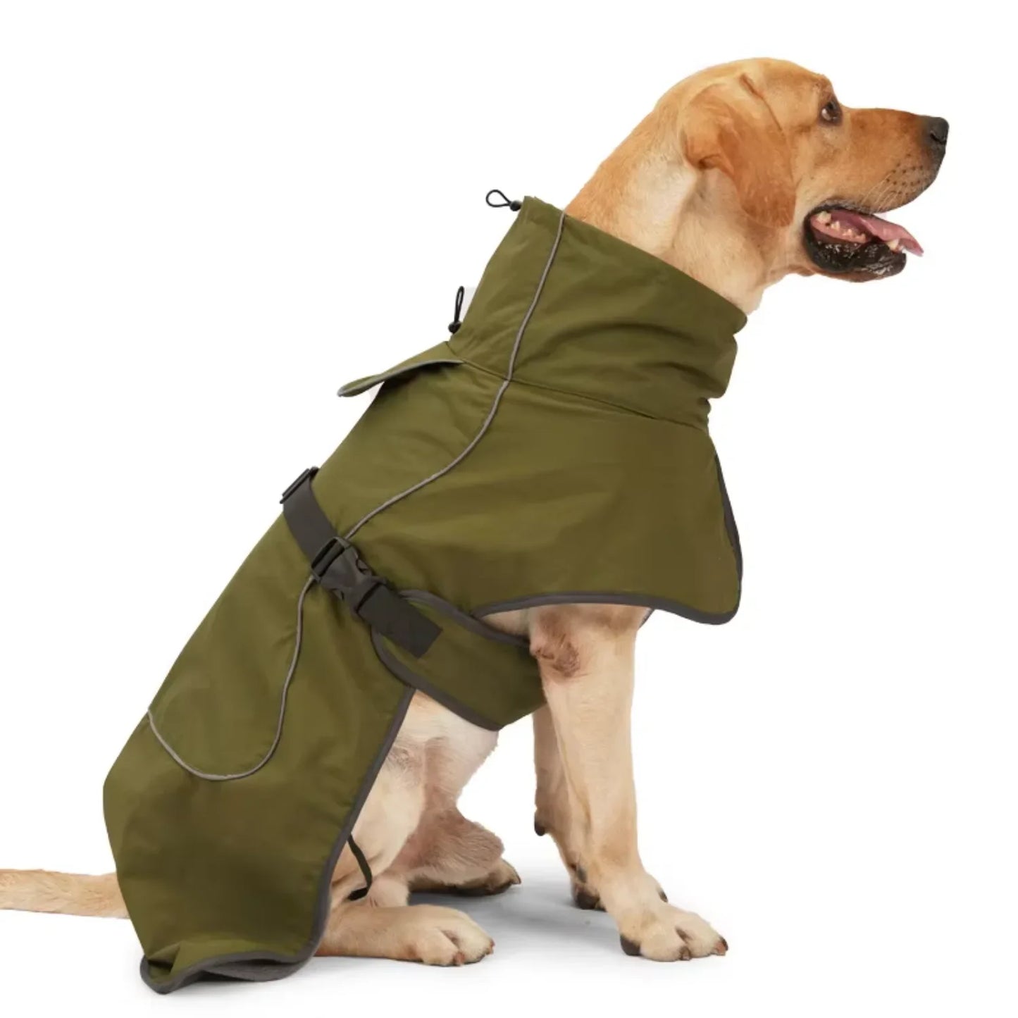 Windproof Leather Dog Raincoat Winter Jacket For Pets