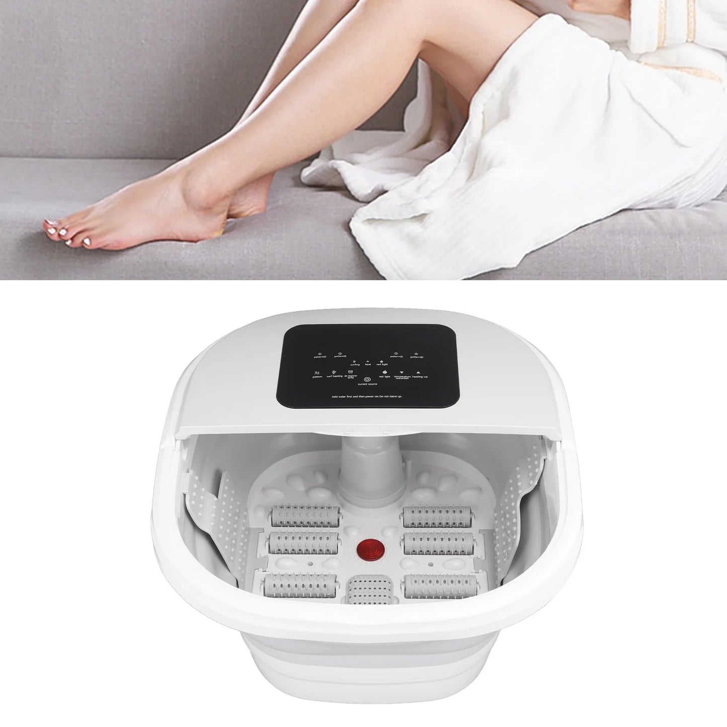 Smart Foot Soak Tub 420W 8L Massager With Remote Rollers