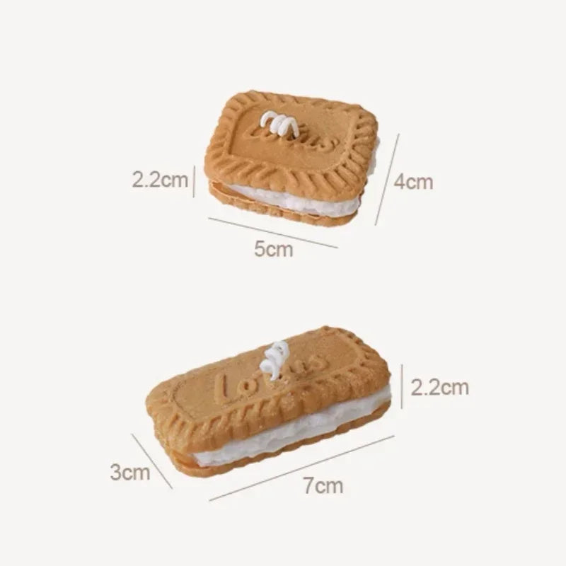 Cookies Shaped Soy Wax Candle Coffee Milk Scent Gift