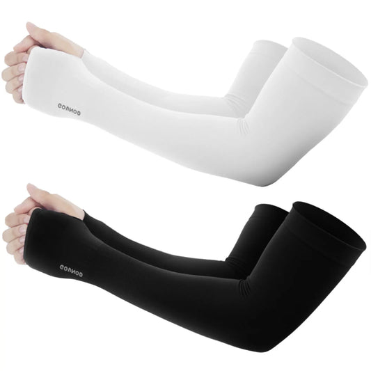 4PC/2Pair Cooling Arm Sleeves With Thumb Hole Unisex Arm Sleeves Cover Fishing Cycling Sleeves for Hide