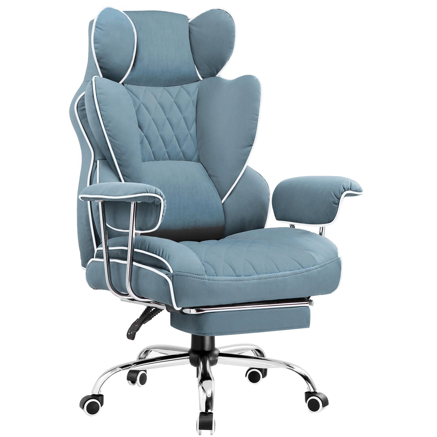 Big And Tall Gaming Chair With Footrest Pocket Spring Lumbar