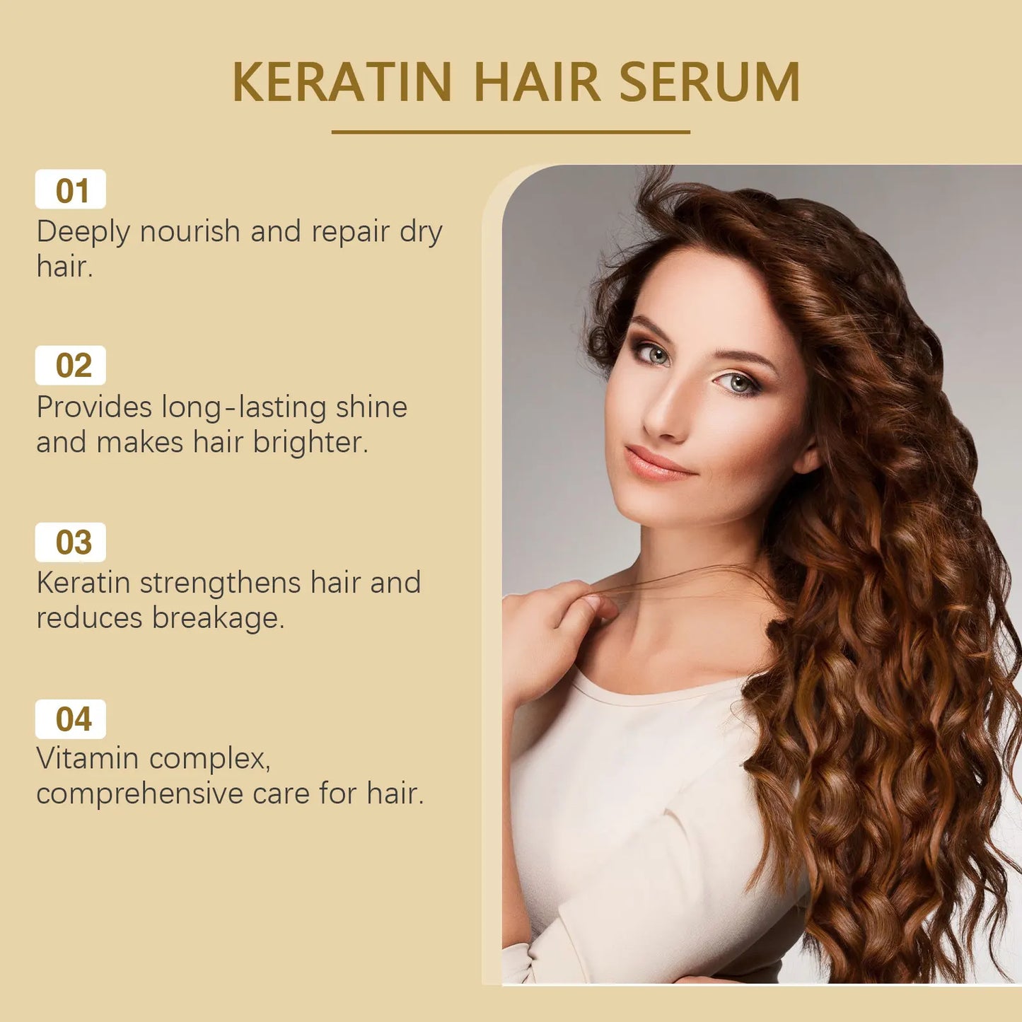 Hoegoa Keratin Hair Care Essence Oil Repair Damaged Hair