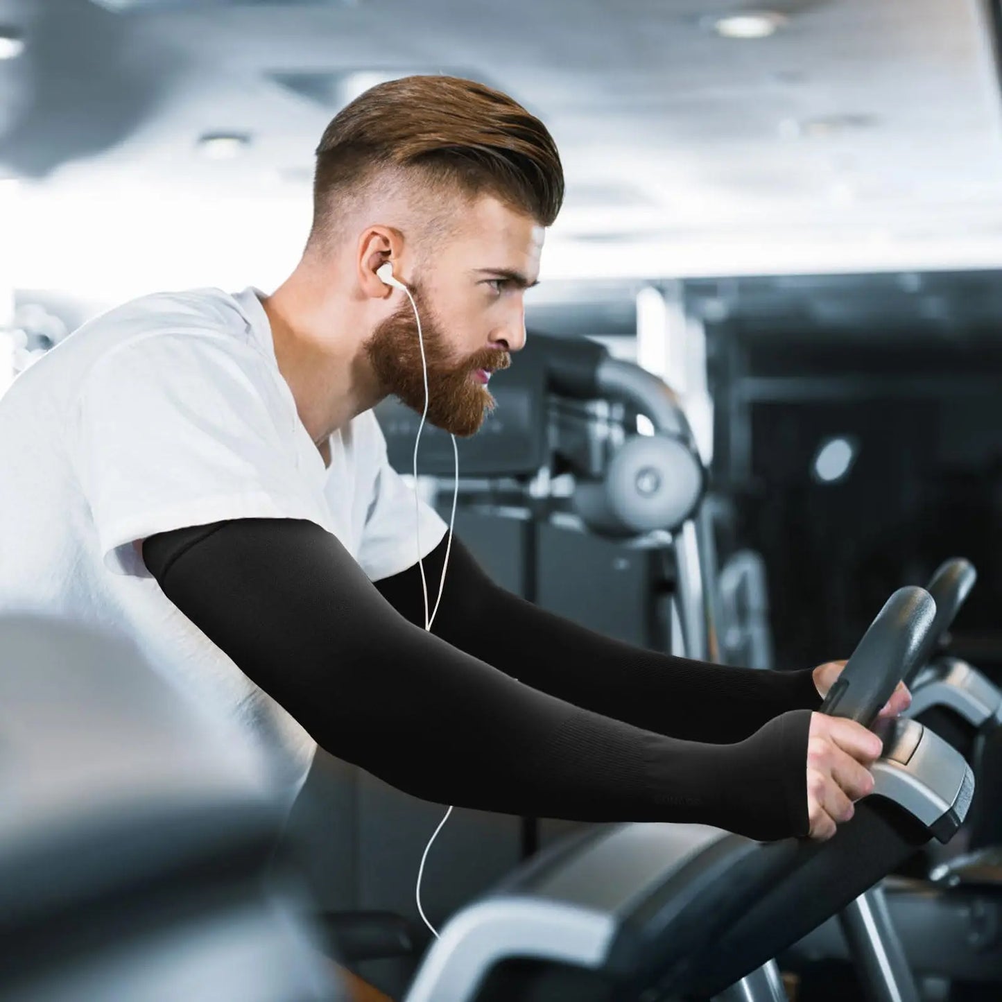 4PC/2Pair Cooling Arm Sleeves With Thumb Hole Unisex Arm Sleeves Cover Fishing Cycling Sleeves for Hide