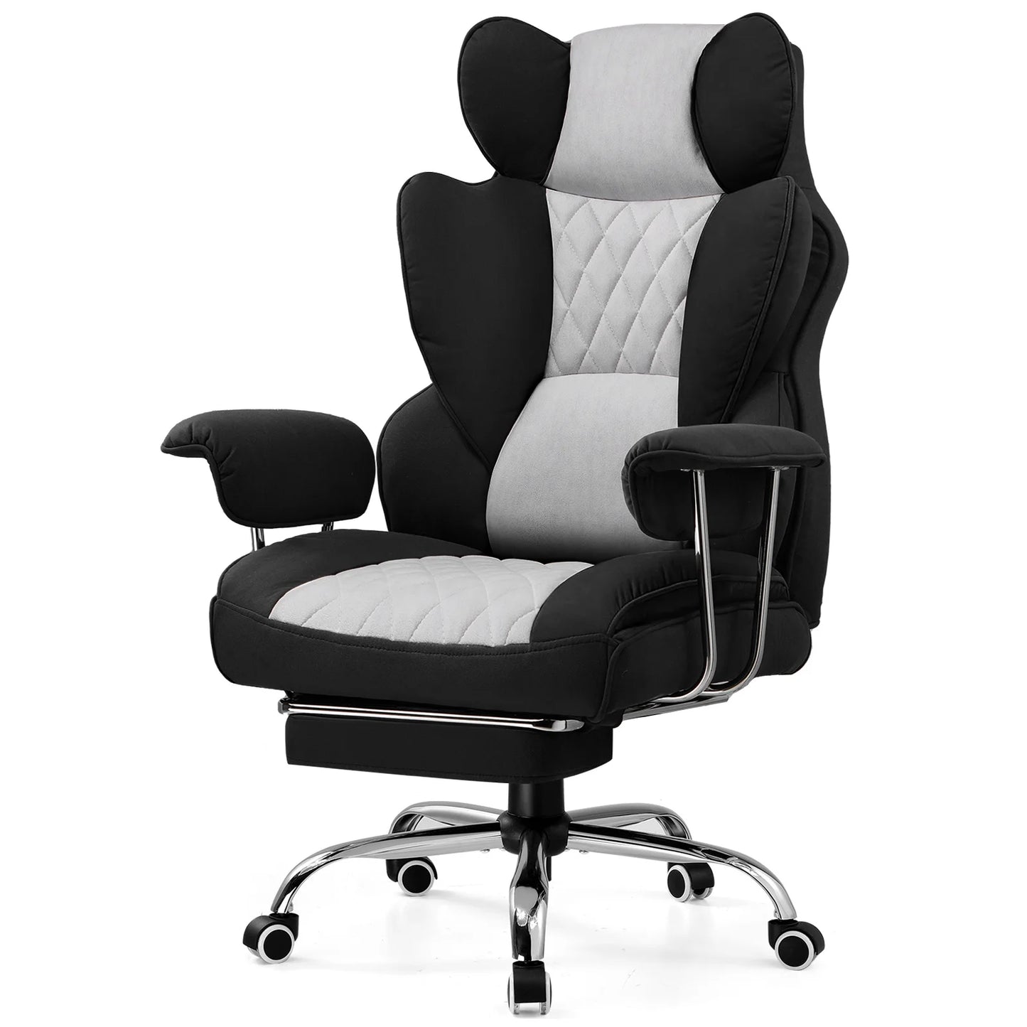 Big And Tall Gaming Chair With Footrest Pocket Spring Lumbar