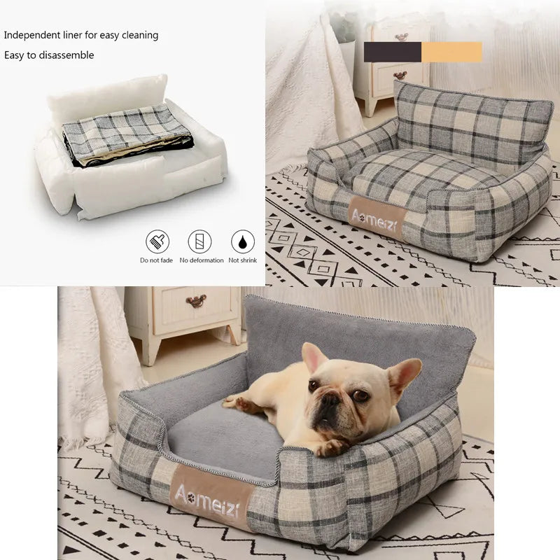 Big Dog Bed Removable Pet Sofa Bed For Small Medium Dogs