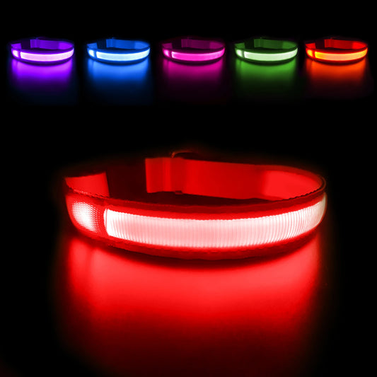 Masbrill Led Dog Collar Waterproof Glow Necklace Flashing