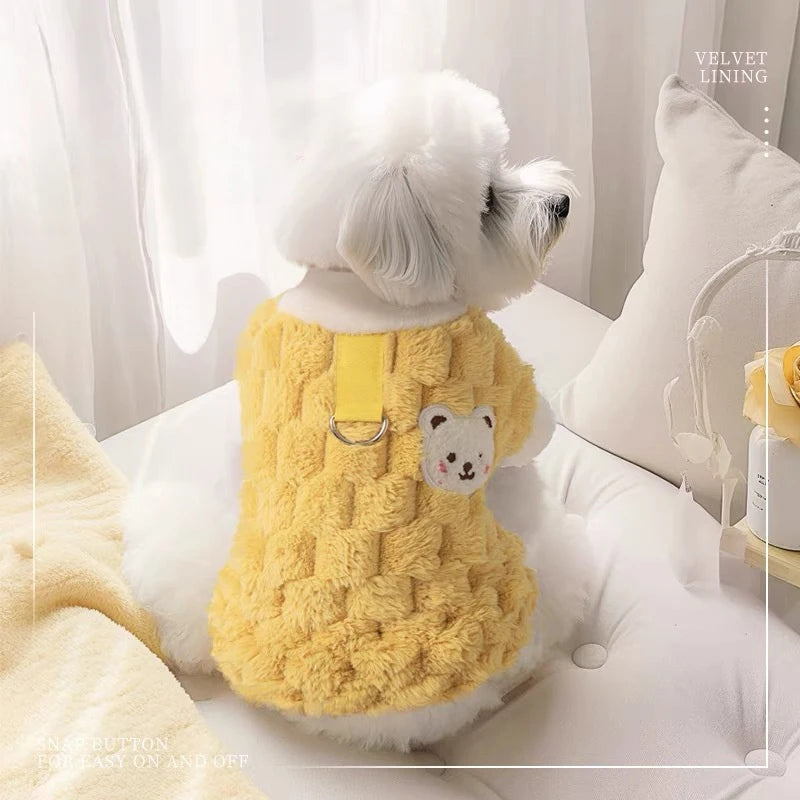 Winter Pet Vest Jacket Fleece Warm Coat For Small Dogs Cats