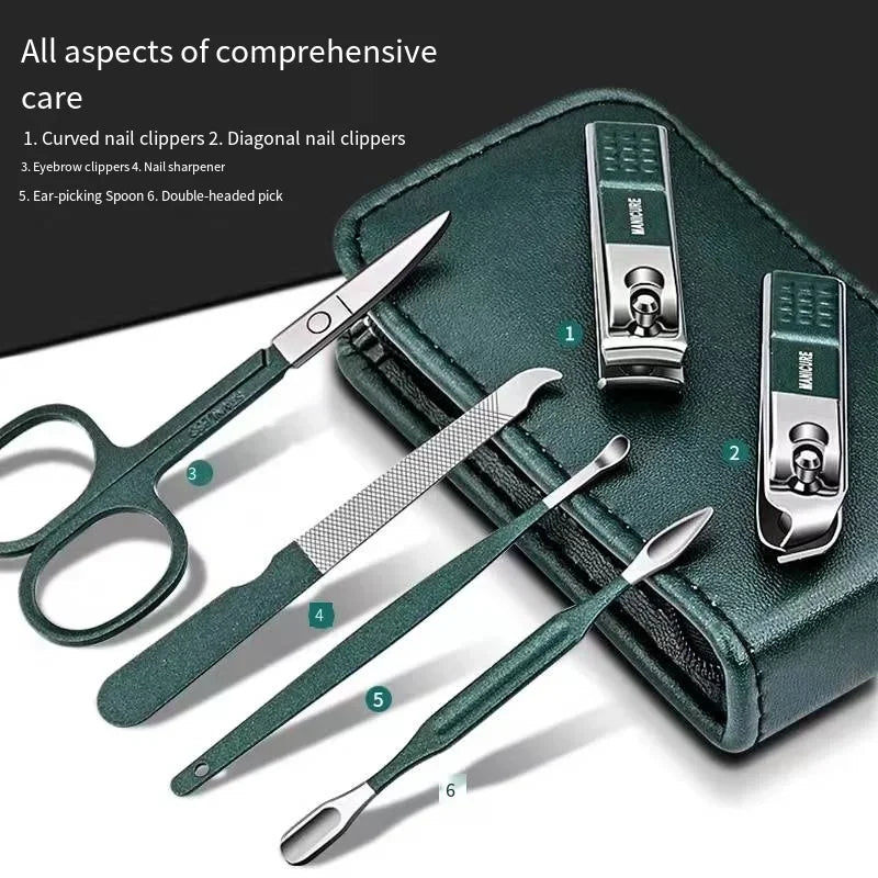 Nail Scissors Set 6 Piece Manicure Tools Portable Household
