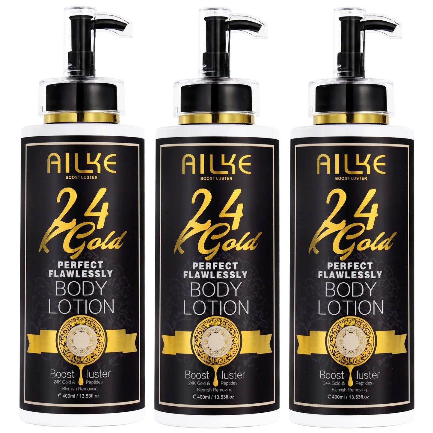 Ailke 24K Gold Flawless Body Oil Whitening Brightening