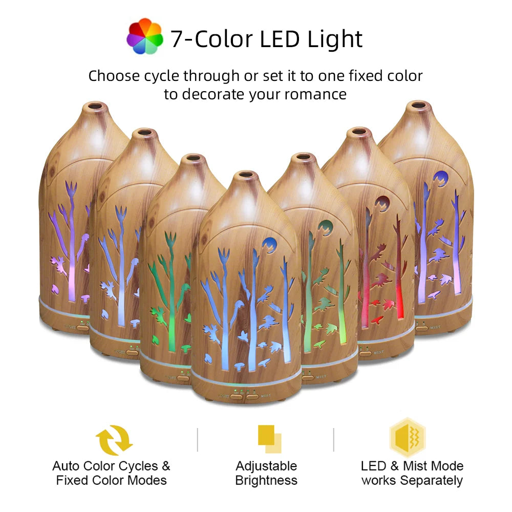 7 Color LED Essential Oil Diffuser Large Capacity Humidifier