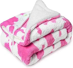Pink 36 By 48 Weighted Electric Blanket With 12 Settings