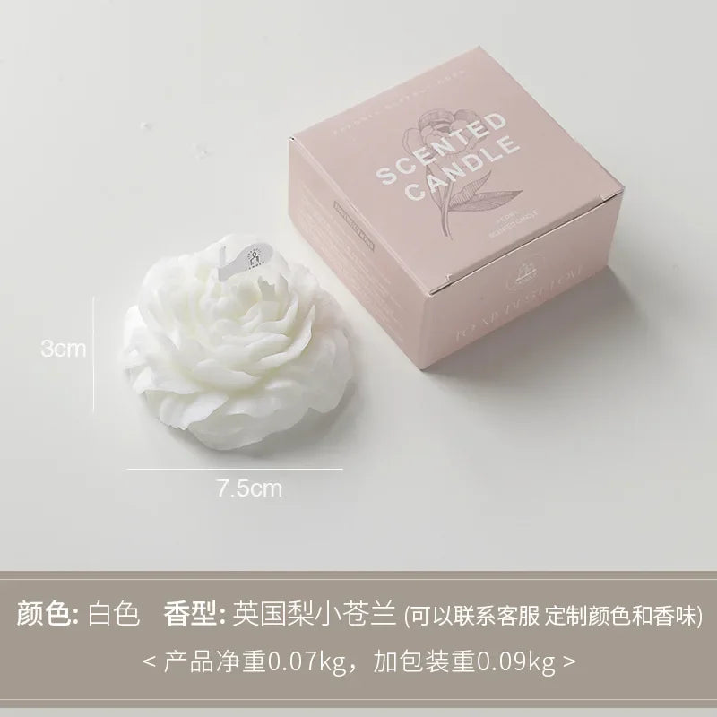 Peony Flower Scented Candle Gift for Mothers Day Gift Box