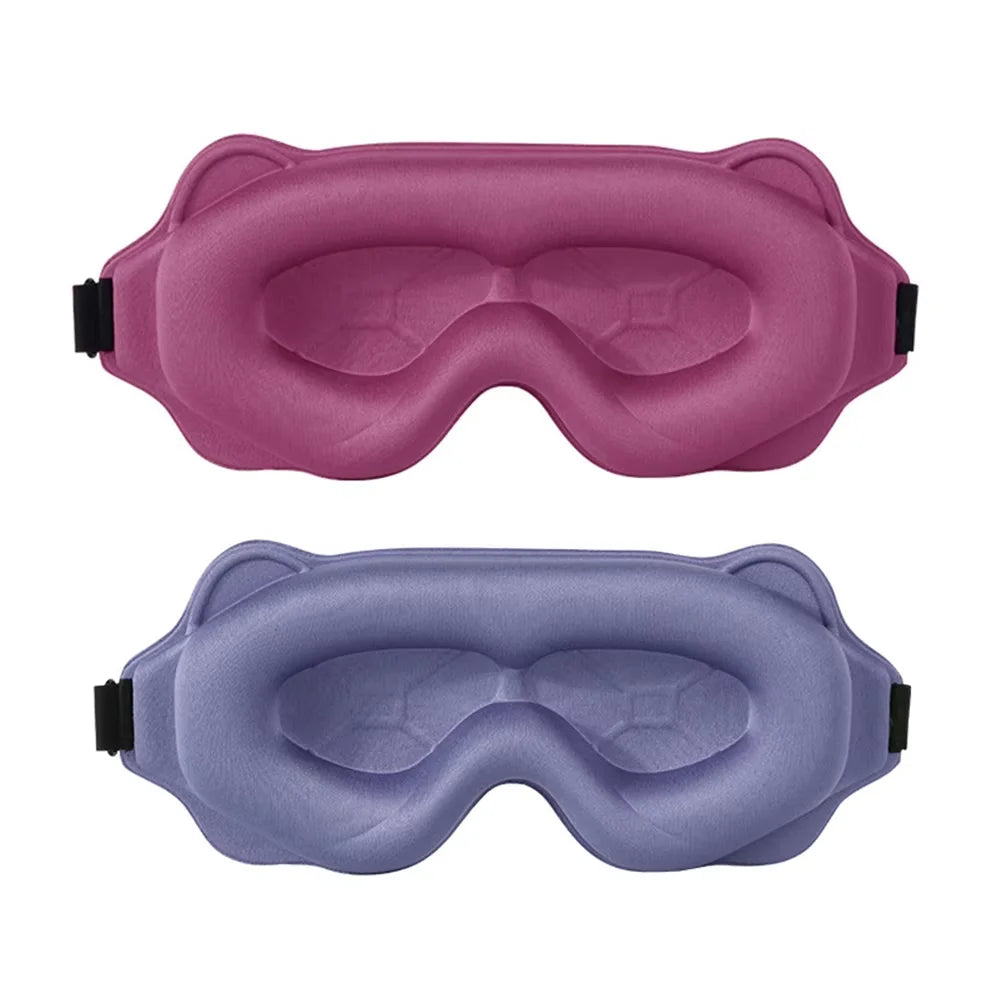 3D Sleep Mask Blindfold Light Blocking Eye Shade Memory Foam