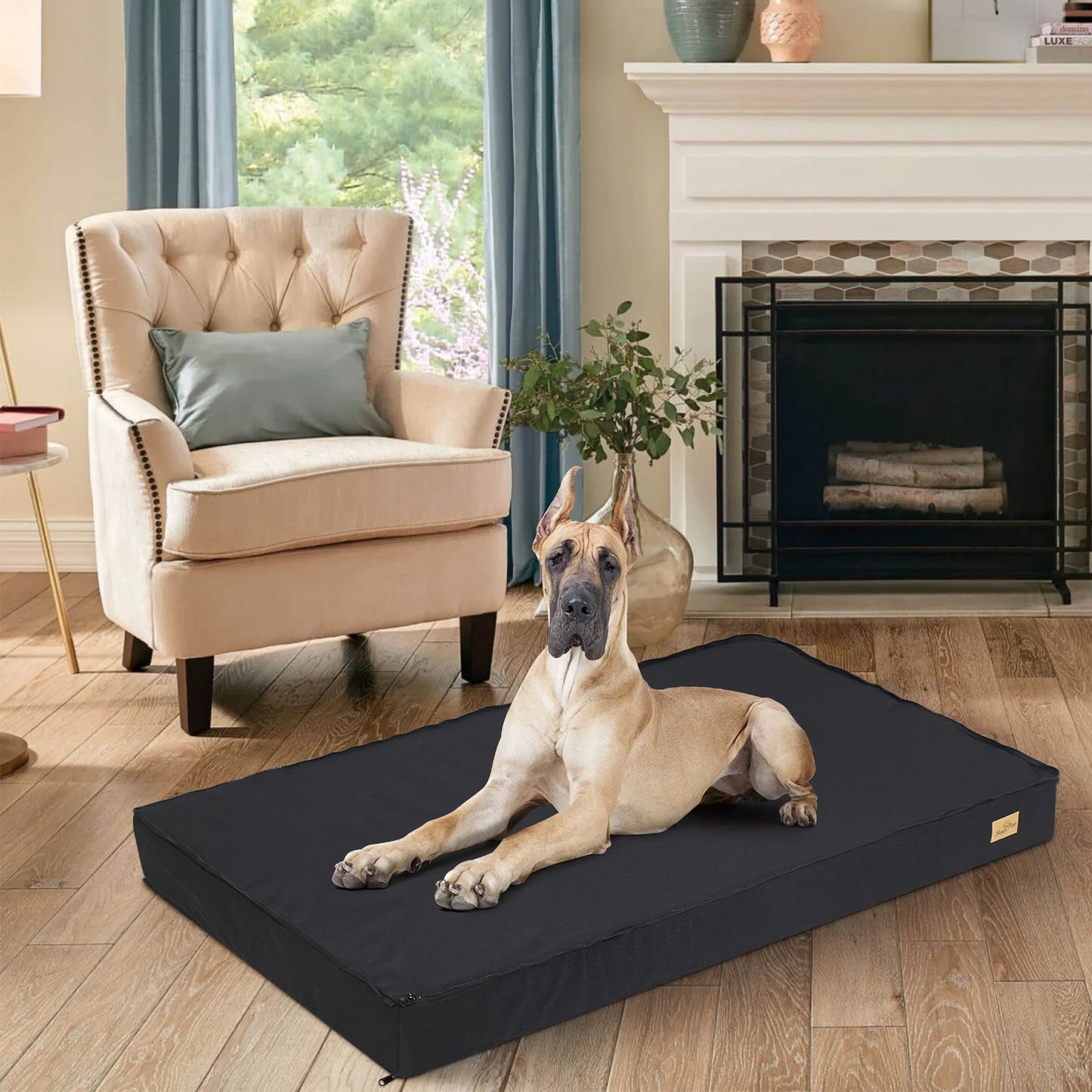 Washable Dog Beds for Large Dogs Orthopedic Sponge Foam Bed