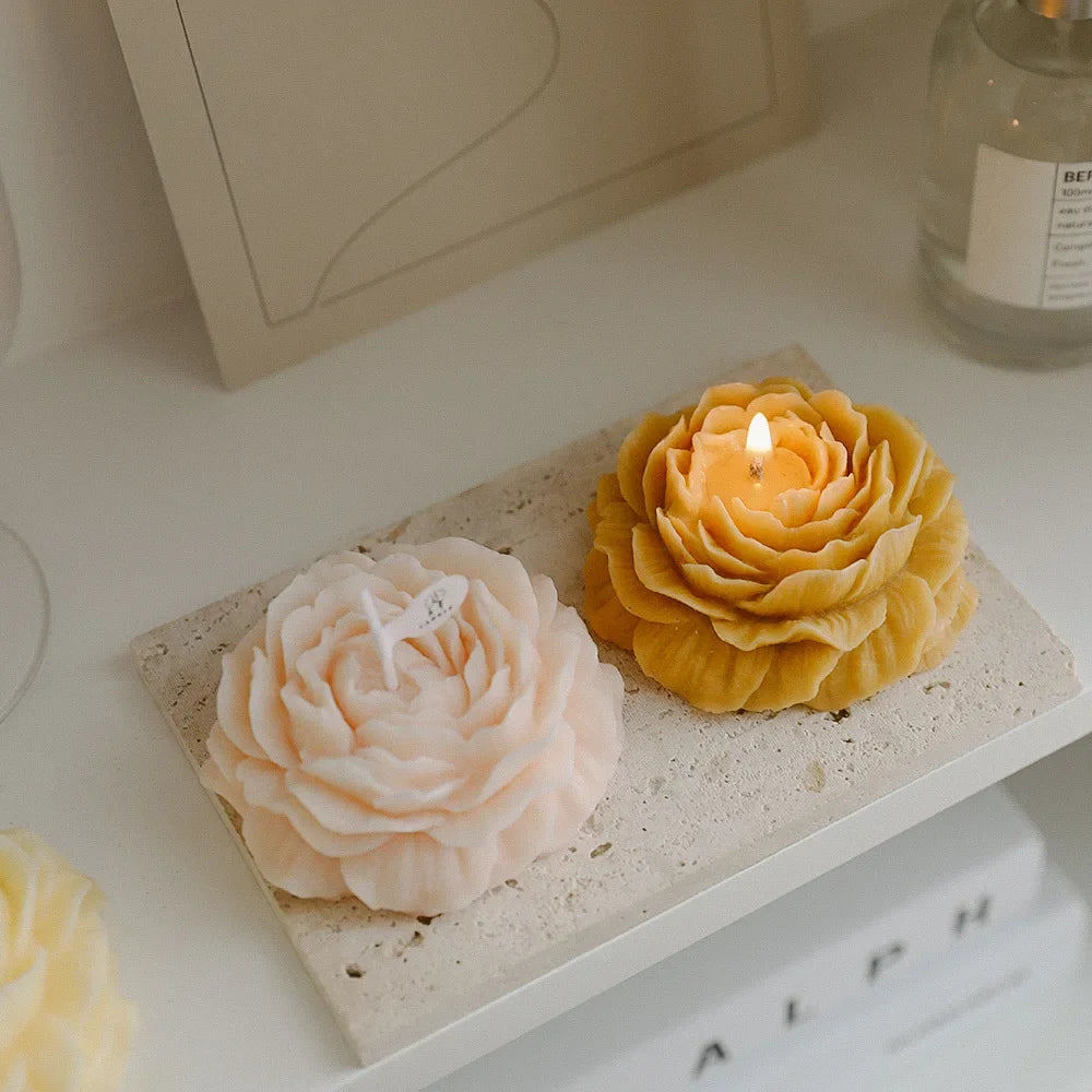 Peony Flower Scented Candle Gift for Mothers Day Gift Box
