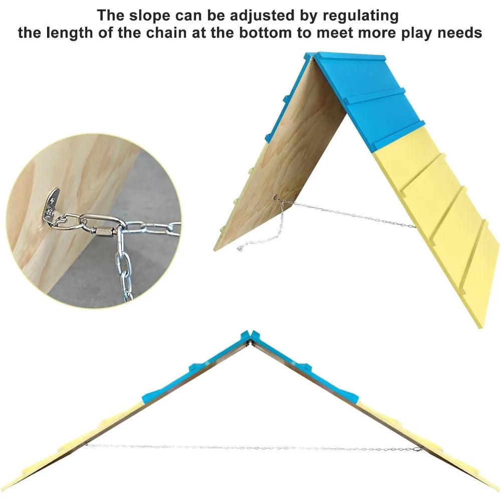 Dog Agility A Frame Course For Backyard Training 84 Inch