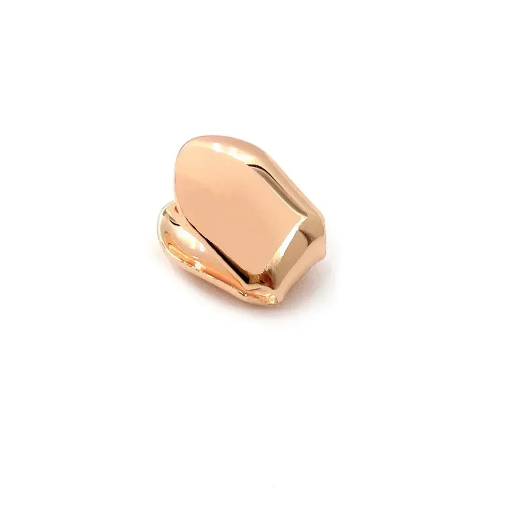 HipHop Gold Tooth Braces Single Piece Dental Decoration Electroplated Hip-hop Accessories Golden Teeth Grills Украшения