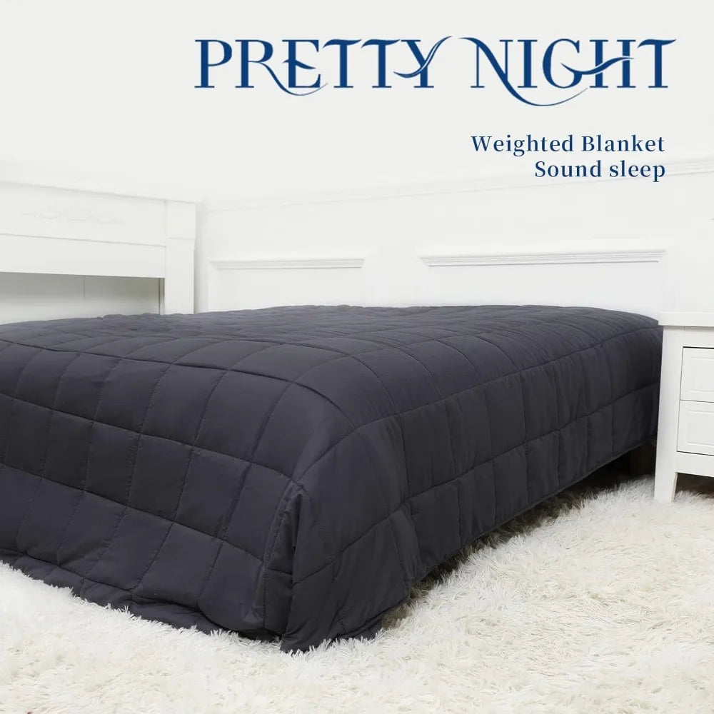 Dark Grey Weighted Blanket For Adults 20lb King Size 88x104