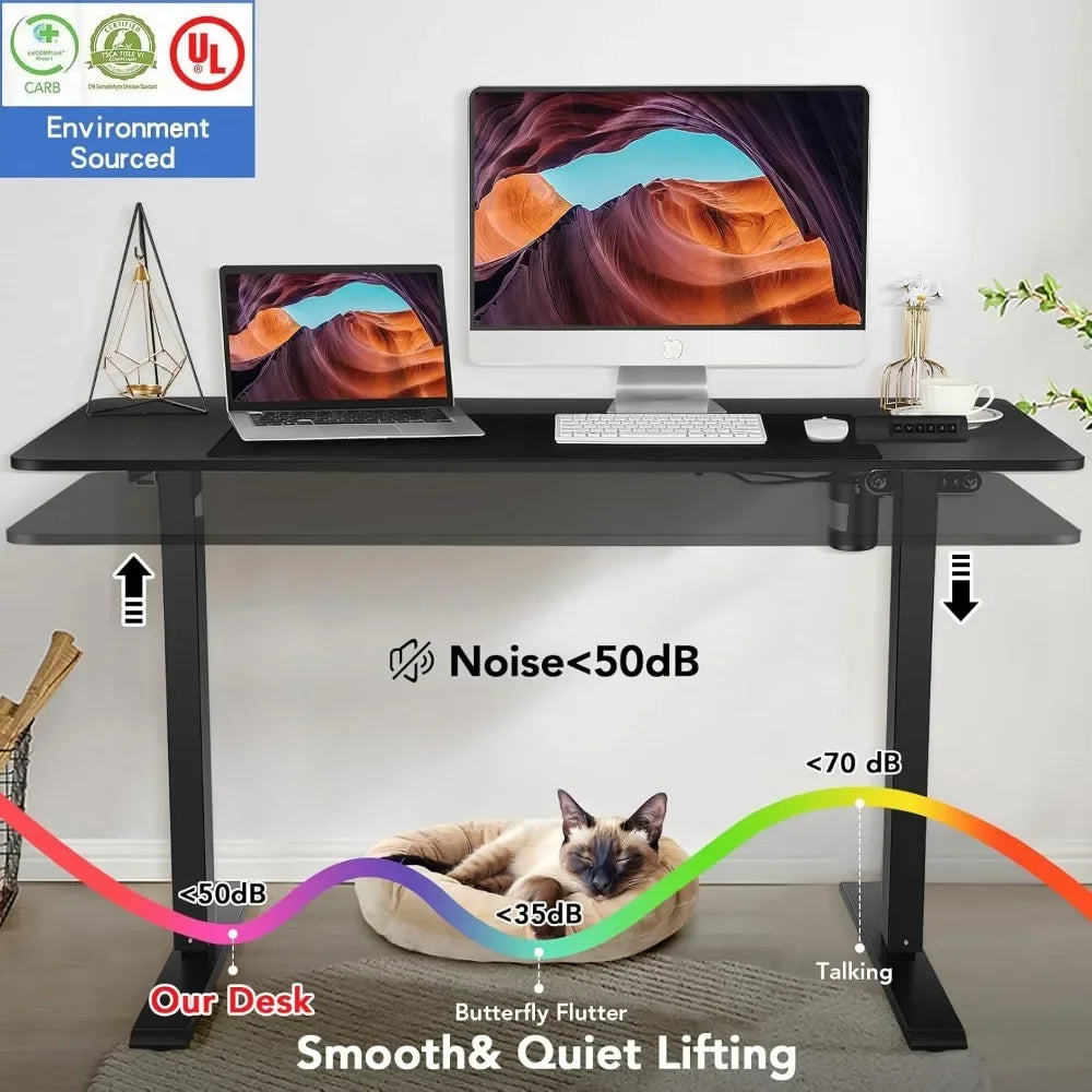 Electric Standing Desk 48x24 Adjustable Height Home Office