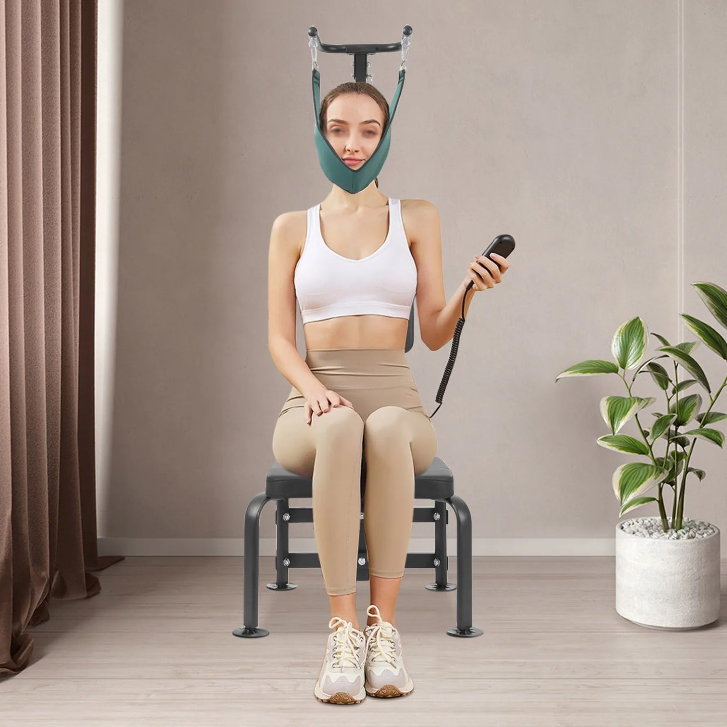 Electric Neck Stretcher Cervical Traction Device 55W 6000N