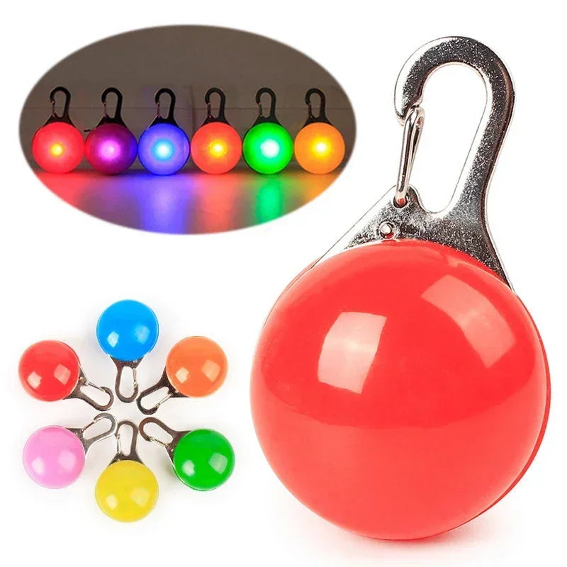 Led Luminous Dog Cat Collar Glowing Pendant Safety Necklace