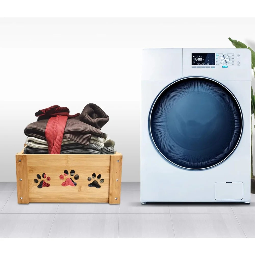 Natural Wooden Dog Toy Box And Pet Storage Crates For Toys