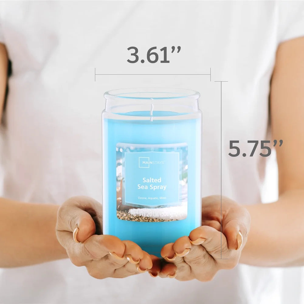 Salted Sea Spray Scented Candle 20 Oz Glass Jar Long Burn