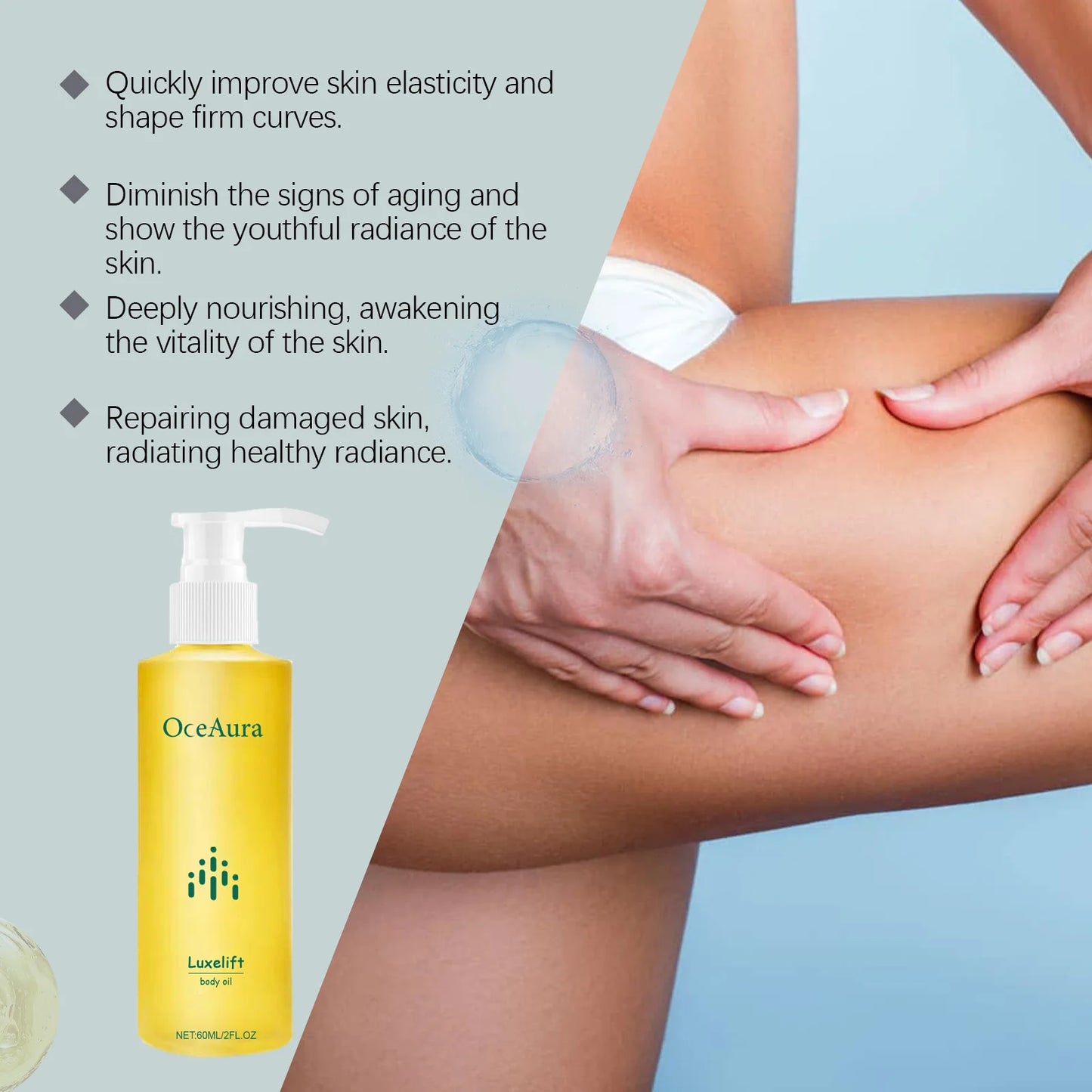 OCEAURA Body Skin Care Oil Skin Hydrating Moisturizing Refreshing Skin Care firming care oil