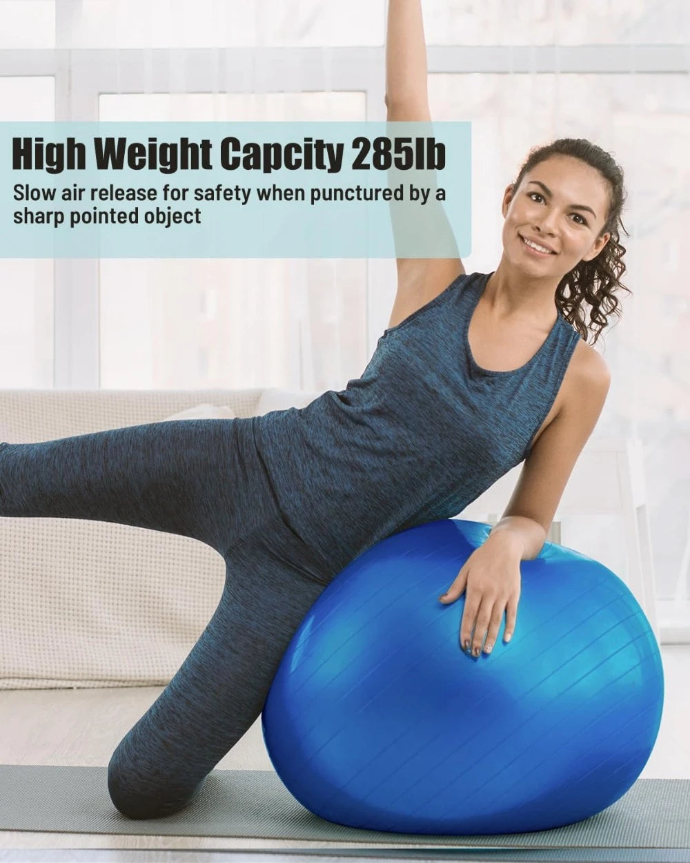 Yoga Ball Anti Slip Stability Ball Core Training Fitness