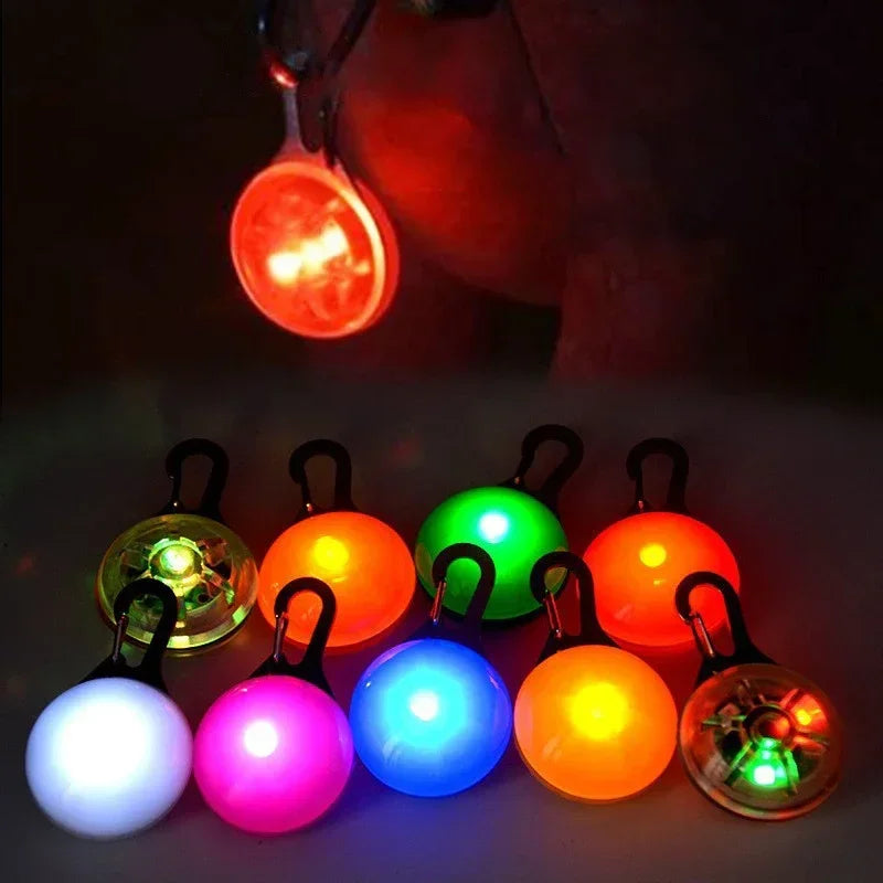 Led Luminous Dog Cat Collar Glowing Pendant Safety Necklace