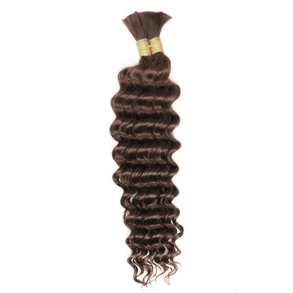 Deep Wave Braiding Hair No Weft Brazilian Virgin Extensions