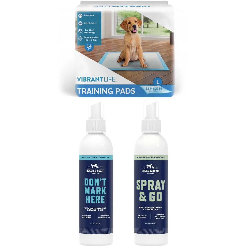 Puppy House Training Kit With Training Pads And Odor Control