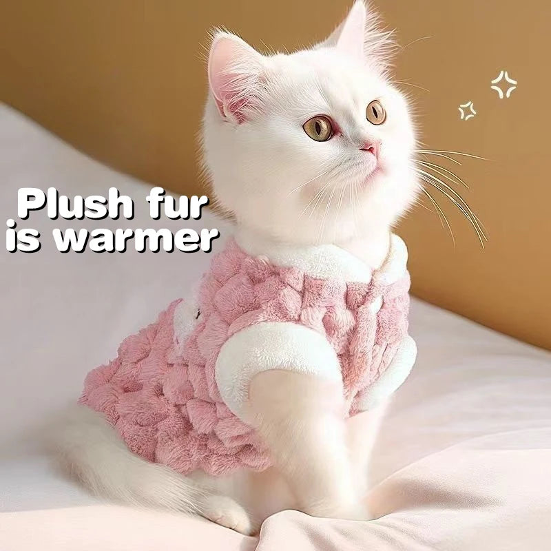 Winter Pet Vest Jacket Fleece Warm Coat For Small Dogs Cats