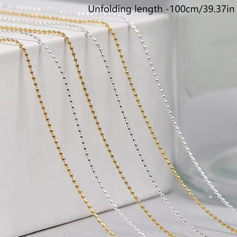 100cm Metal Nail Chains Charm Rhinestone 3D Nail Art DIY