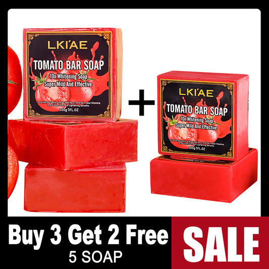 AILKE Organic Tomato Soap Bar Whitening For Face And Body