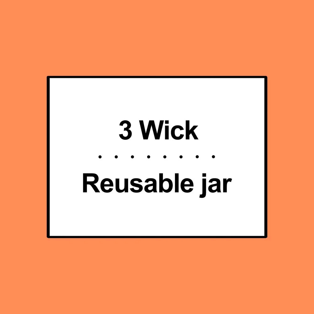 Three Wick Cranberry Mimosa Scented Candle Paraffin Wax