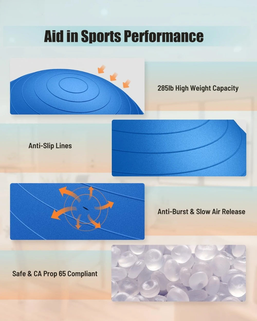 Yoga Ball Anti Slip Stability Ball Core Training Fitness