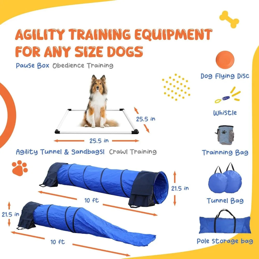 Dog Agility Training Equipment For Backyard And Indoor Use
