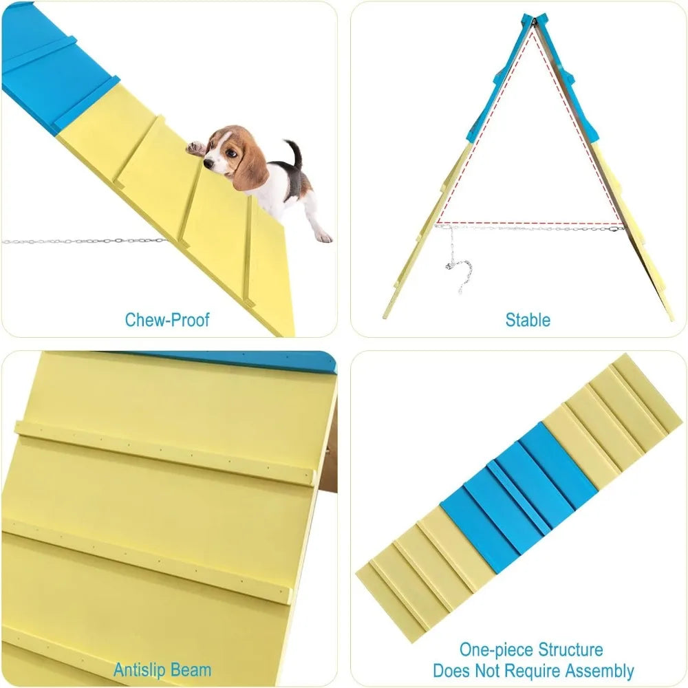 Dog Agility A Frame Course For Backyard Training 84 Inch