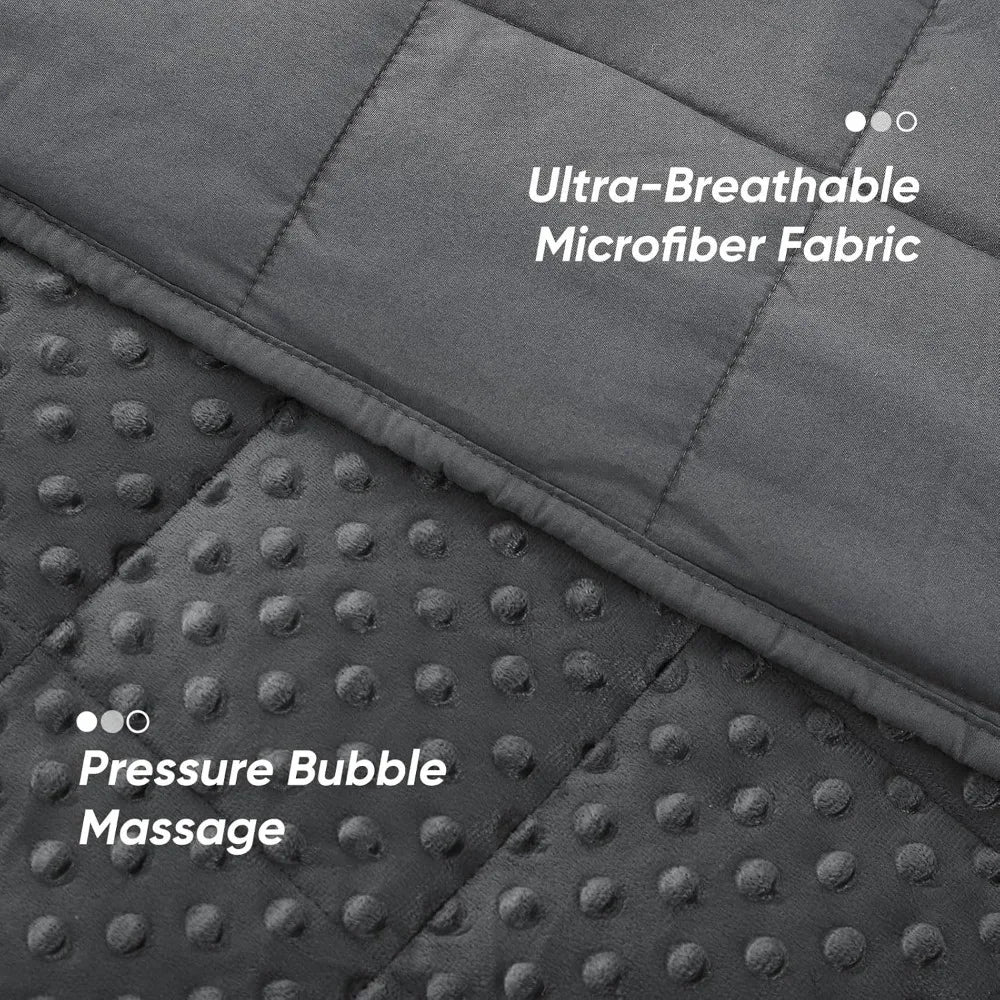 Premium Weighted Blanket Ten Pound Glass Beads Bamboo Fiber