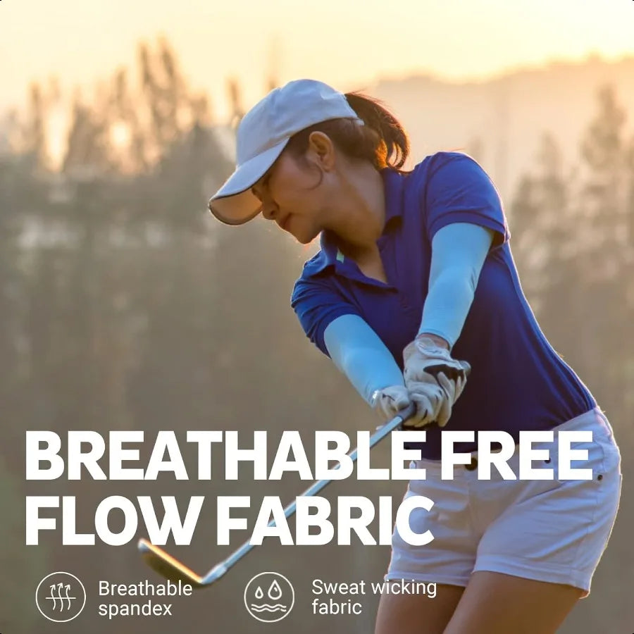 UV Sun Protection Arm Sleeves for Men Women Tattoo Cover Up UPF 50 Cooling Sleeve for Golf Cycling