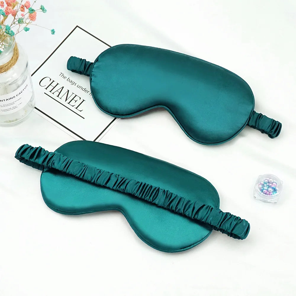 Imitated Silk Sleep Eye Patch Mask With Elastic Headband